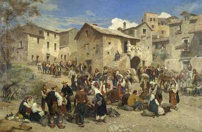 Market in Sarajevo by Alois Schonn